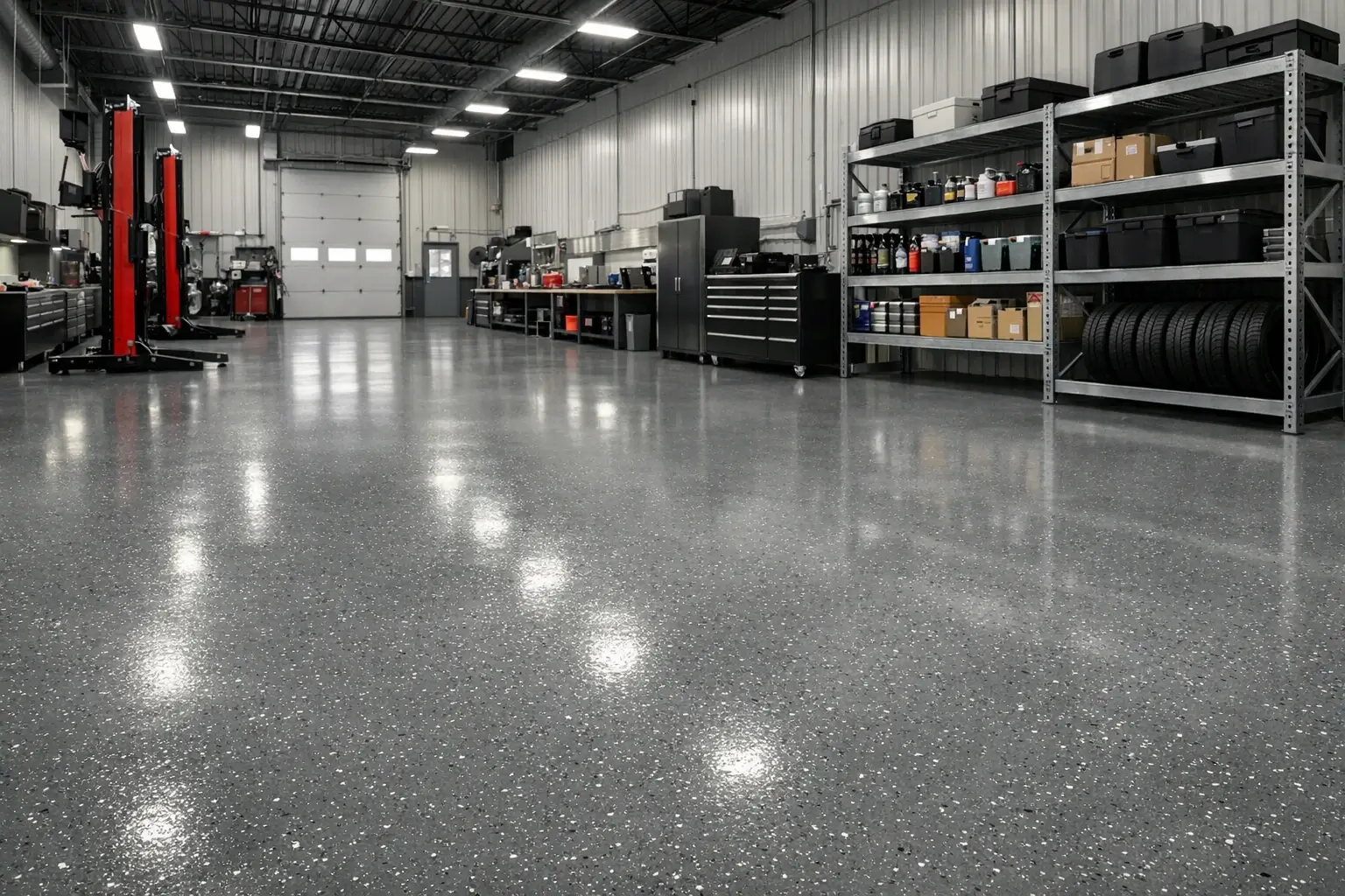 Commercial epoxy floor coating